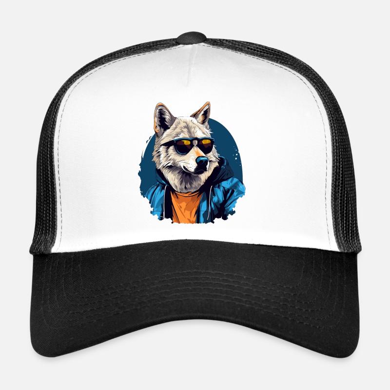 Street style polar wolf | Wolf lovers Trucker Cap