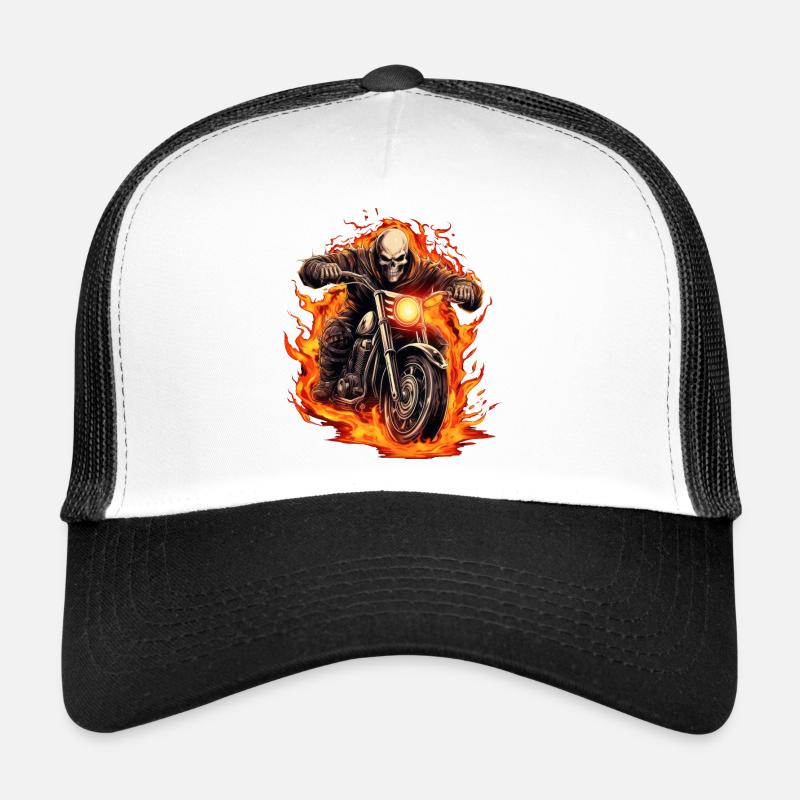 Les motocyclistes dans le feu Casquette trucker 