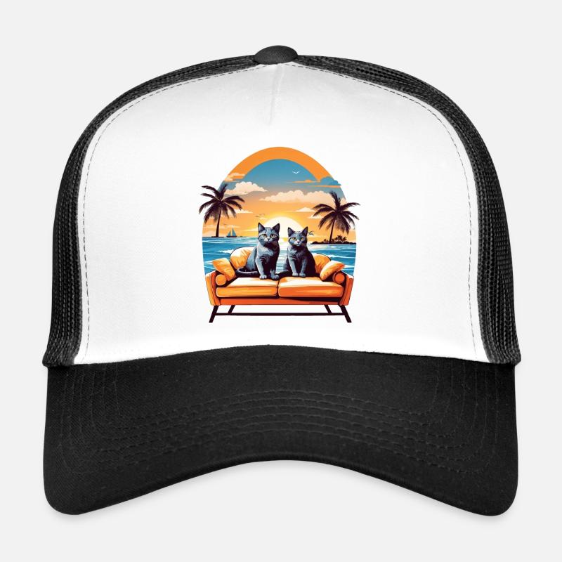Katzen am Meer Trucker Cap