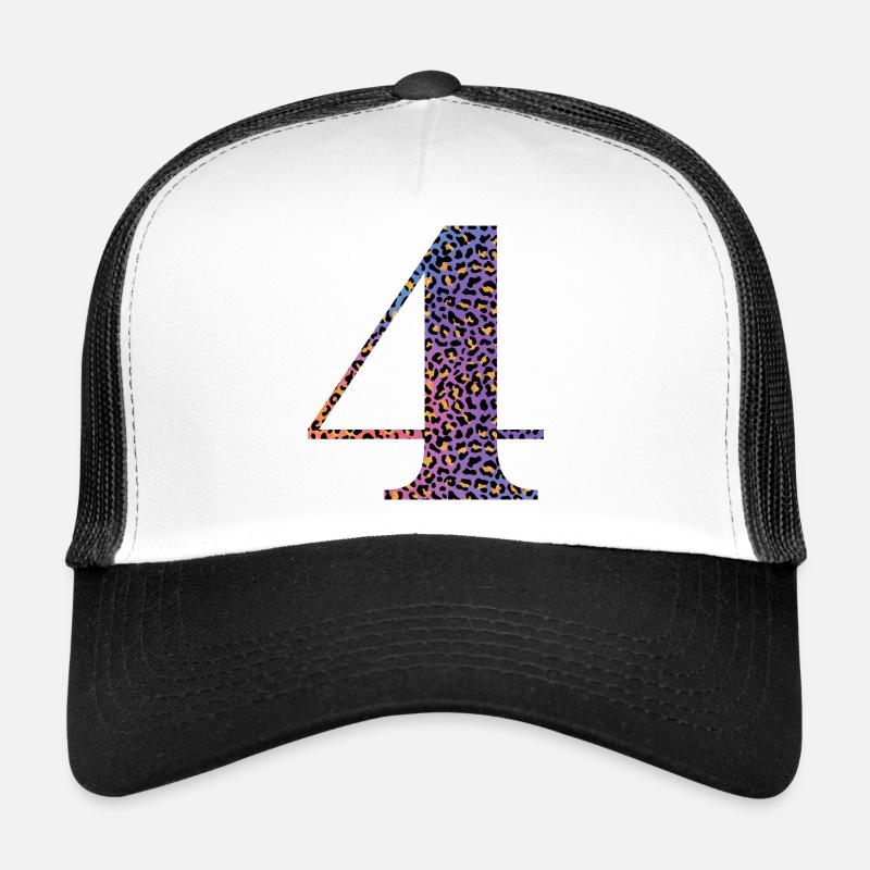 4e anniversaire léopard Casquette trucker 