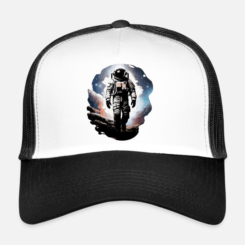 Astronaut - Trucker Cap - Weiß/Schwarz