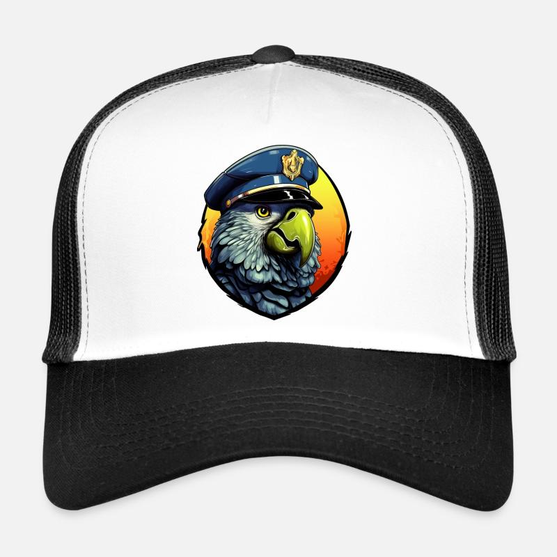 Police Parrot Trucker Cap