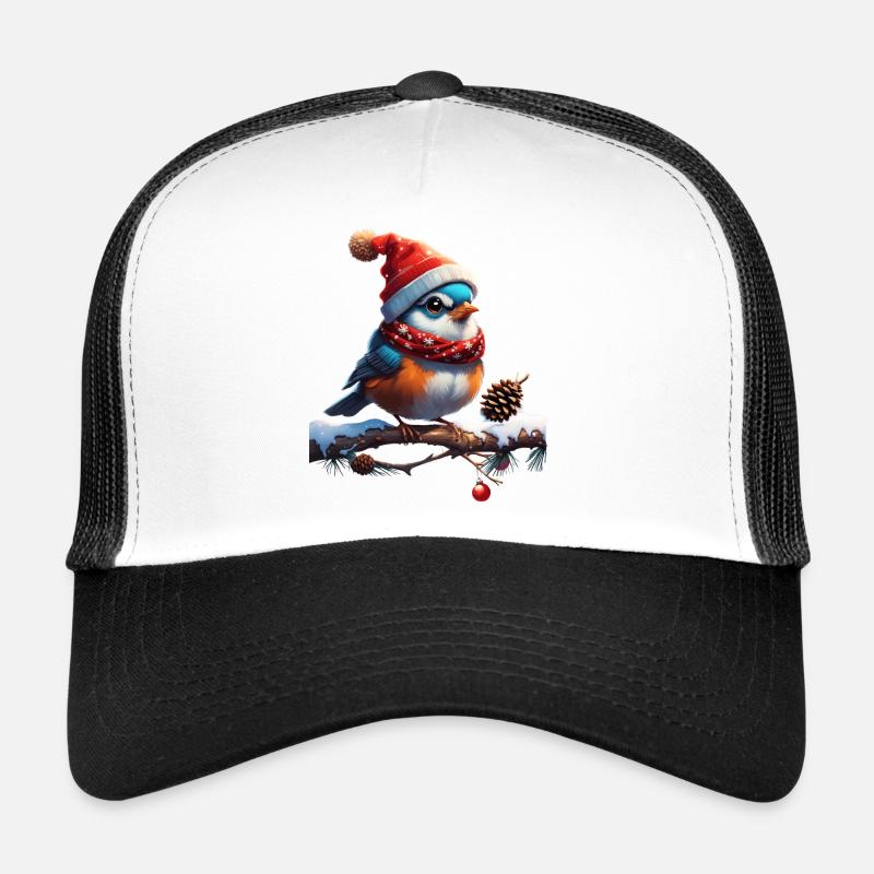 Sweet, small and friendly Christmas bird Trucker Cap