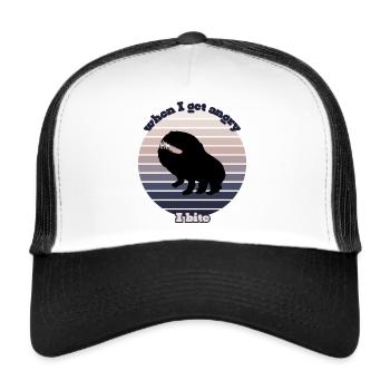 Ich beiße - Trucker Cap - Weiß/Schwarz - Vorne