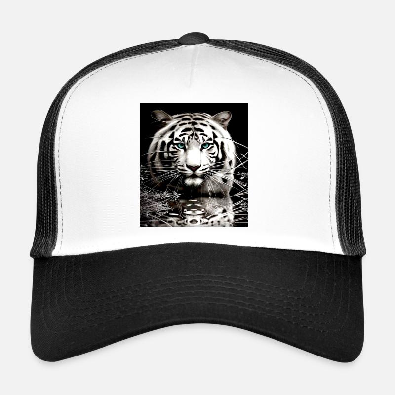 White Tiger - Trucker Cap - white/black