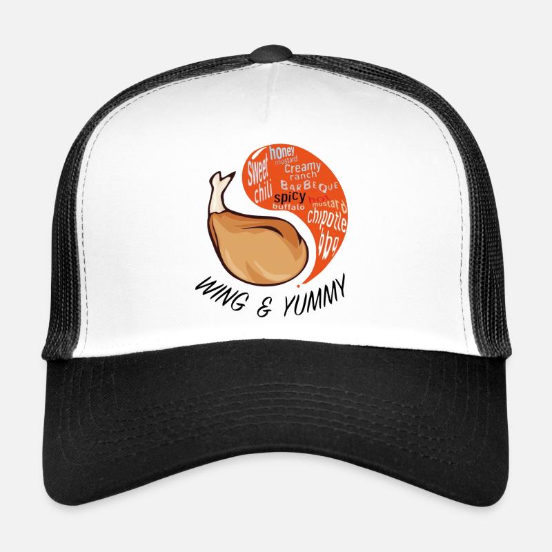 AILE & MIAM - Casquette trucker  - blanc/noir