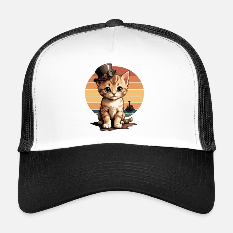 Steampunk Katze Trucker Cap
