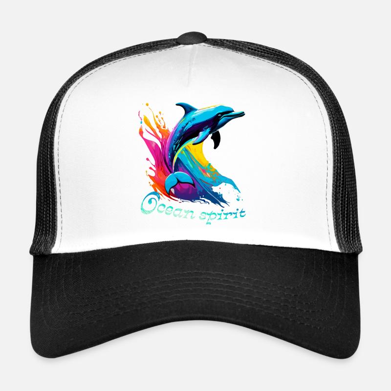 Ocean spirit. Dauphin Casquette trucker 