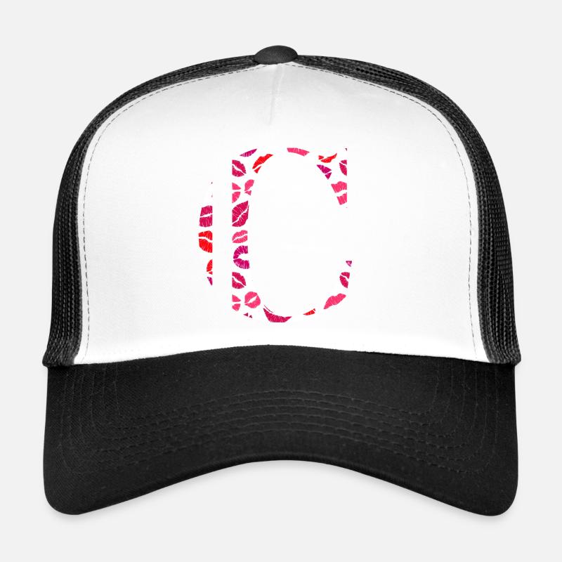 Lettre c bisous Casquette trucker 