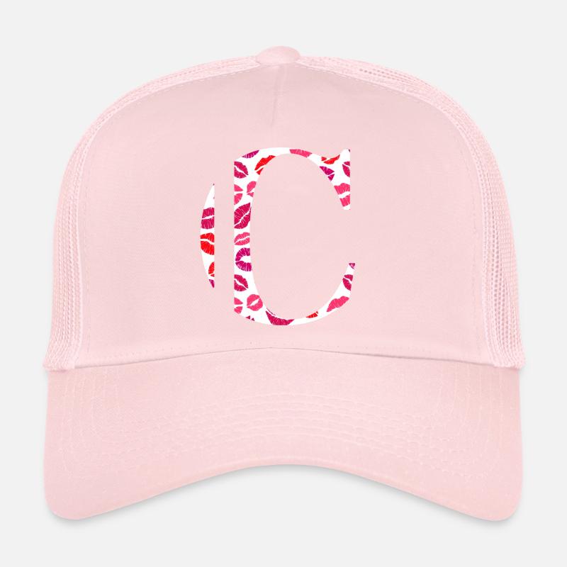 Lettre c bisous Casquette trucker 