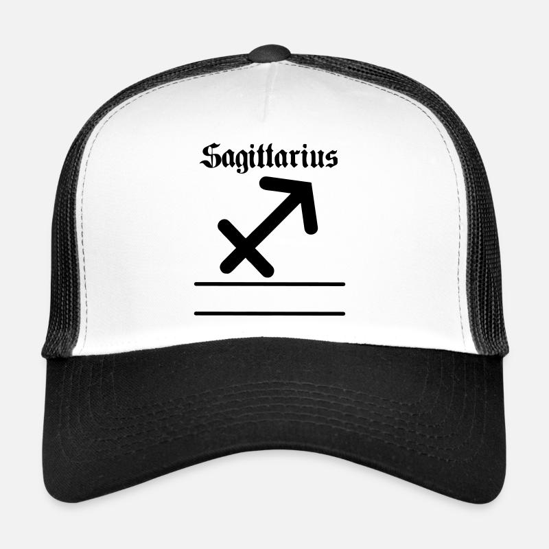 Sagittarius name banner Sagittarius Trucker Cap
