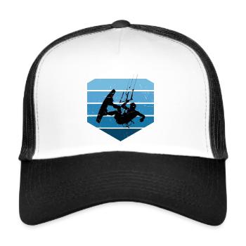 Kitesurf Kitesurf Femmes Kitesurf Kitesurf - Casquette trucker  - blanc/noir - Devant