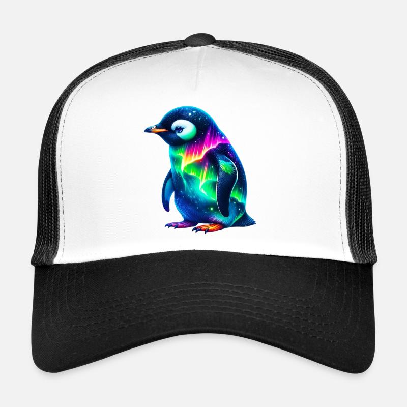 Aurora Borealis Pinguin Trucker Cap