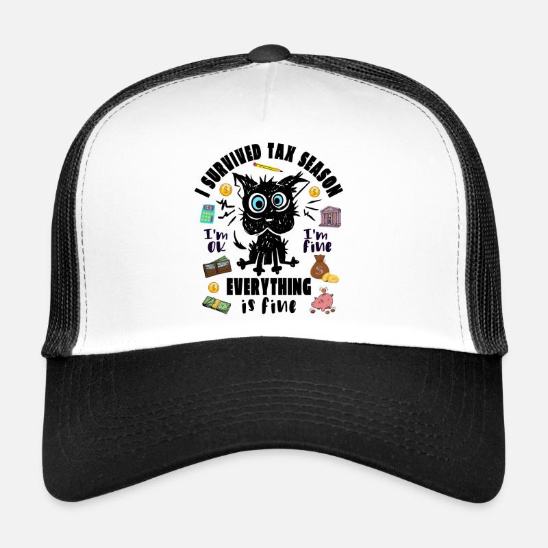 J’ai survécu à la saison des impôts Casquette trucker 