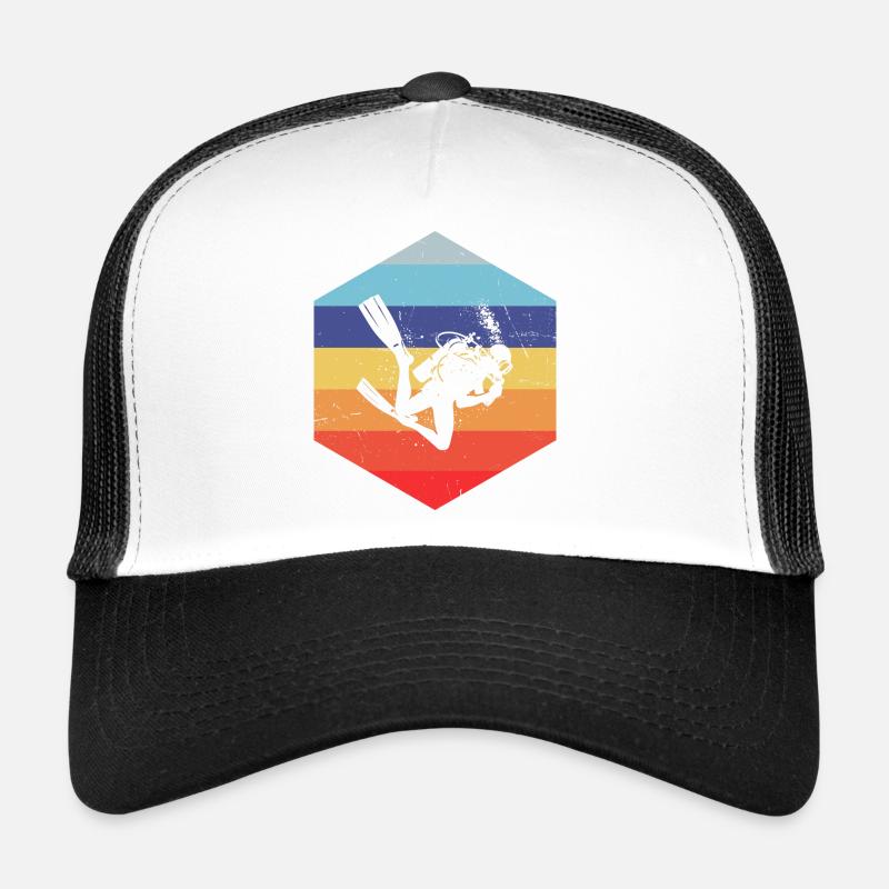 Men's Scuba Diver Diver Women's Diver Trucker Cap