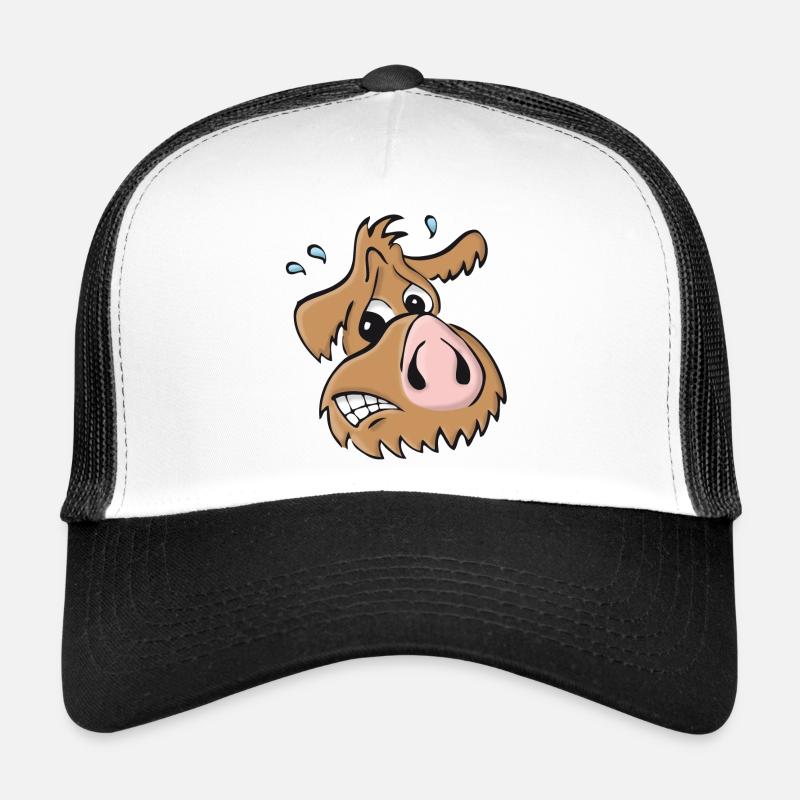 Schweinehund - ups - Trucker Cap - Weiß/Schwarz
