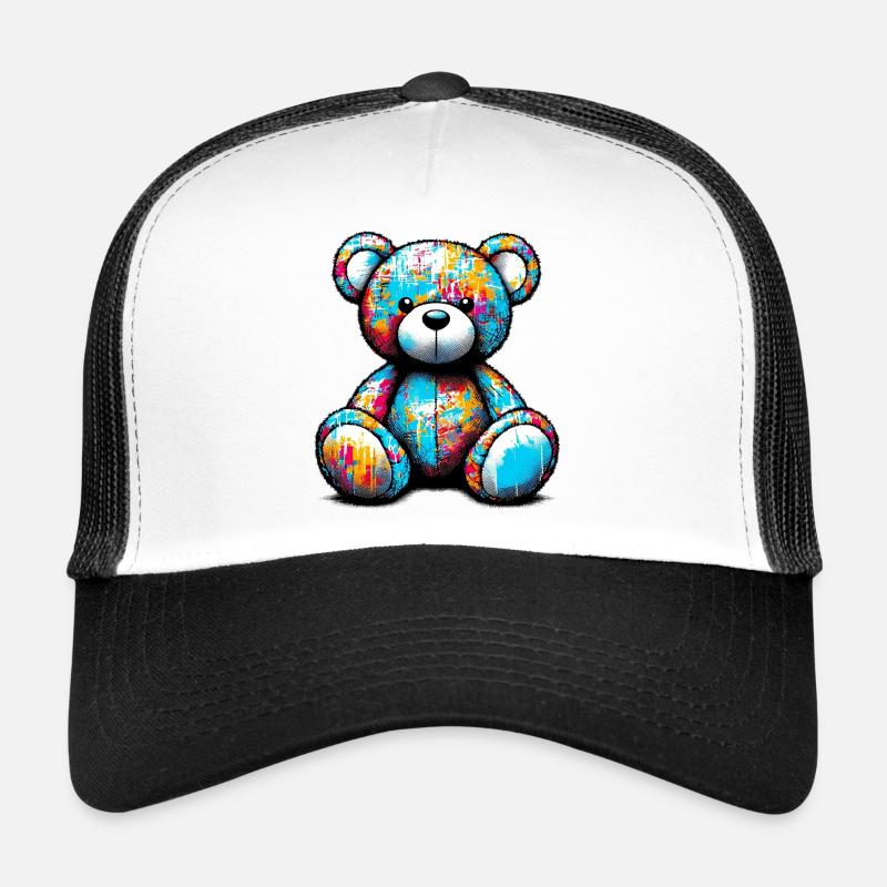 Orso orsacchiotto Teddybär - Trucker Cap - Weiß/Schwarz