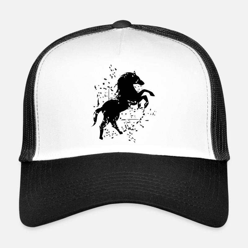Illustration de cheval Explosion Art symbole Logo Casquette trucker 