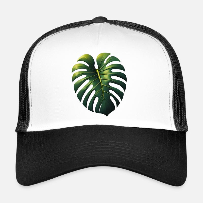 Feuille de Monstera Casquette trucker 