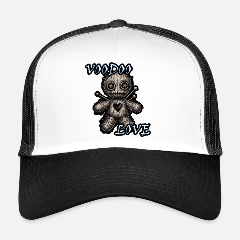 VOODOO LOVE Boy - Trucker Cap - Weiß/Schwarz