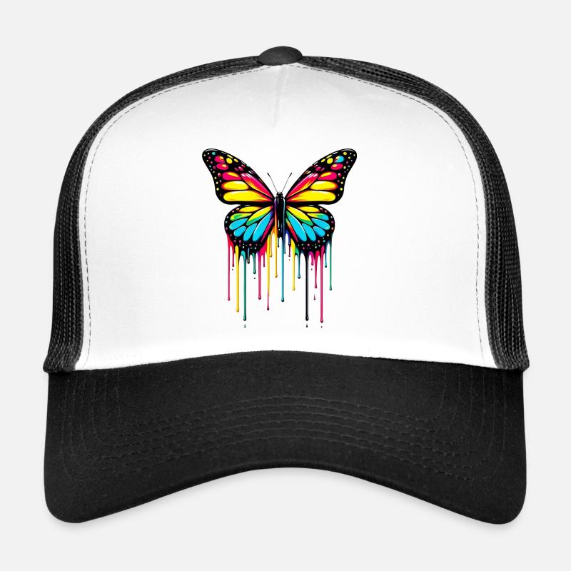 Papillon - Casquette trucker  - blanc/noir