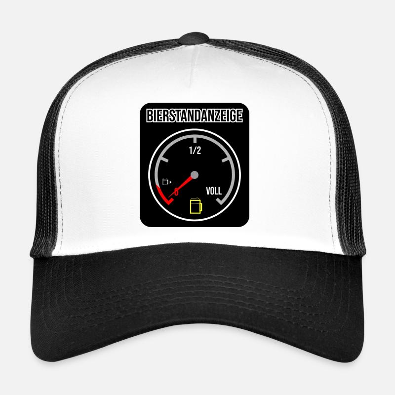 Jauge de carburant de lecture de bière Casquette trucker 