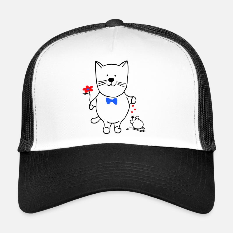 Chat et souris Casquette trucker 