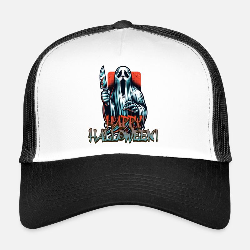 Gruseliger Halloween Geist Trucker Cap