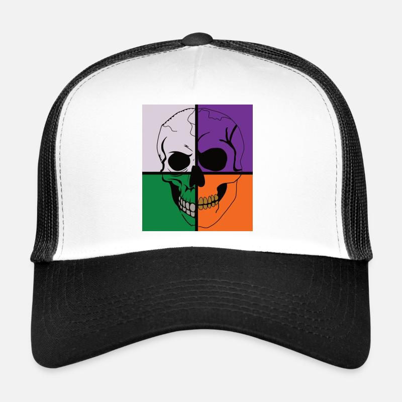 Skeletal Skull Trucker Cap