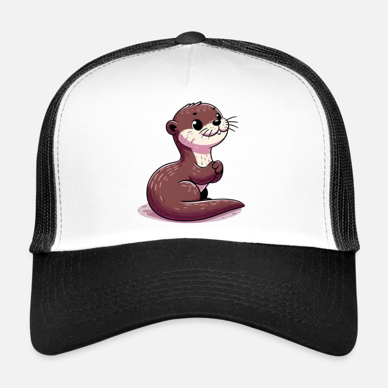 Otter - Trucker Cap - Weiß/Schwarz