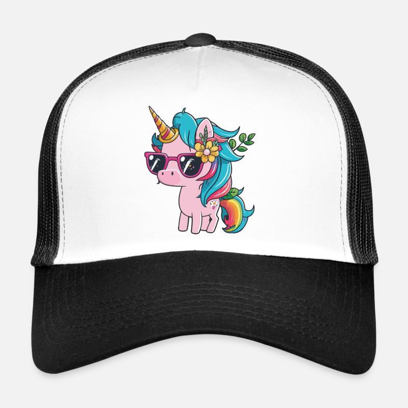 unicorn - Trucker Cap - Weiß/Schwarz