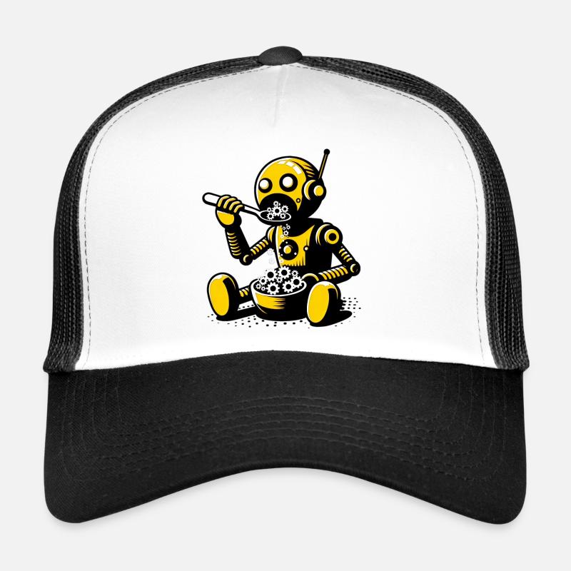 Alien Extraterrestrial Robot Trucker Cap