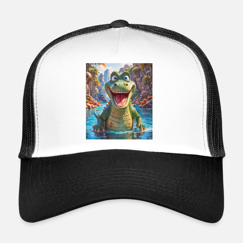 animal australien super mignon crocodile Down Under Casquette trucker 