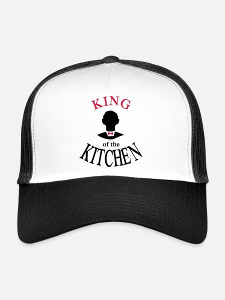 Cadeaux de Noël pour hommes - Casquette trucker  - blanc/noir - Devant