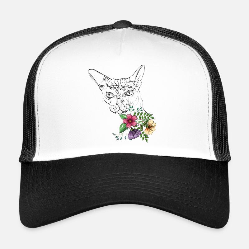 Katze mit Blumen Trucker Cap