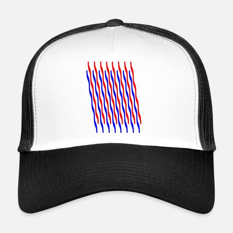 zigzag 2 - Trucker Cap - white/black