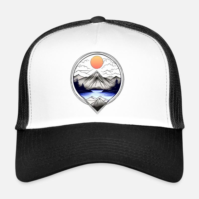 Nature - Casquette trucker - blanc/noir