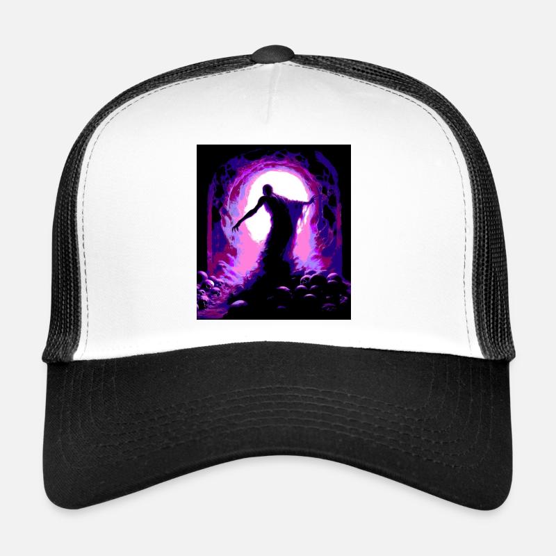 Funeral Night - Trucker Cap - white/black