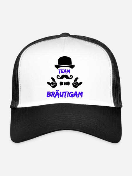 Team Groom - Trucker Cap - white/black - Front