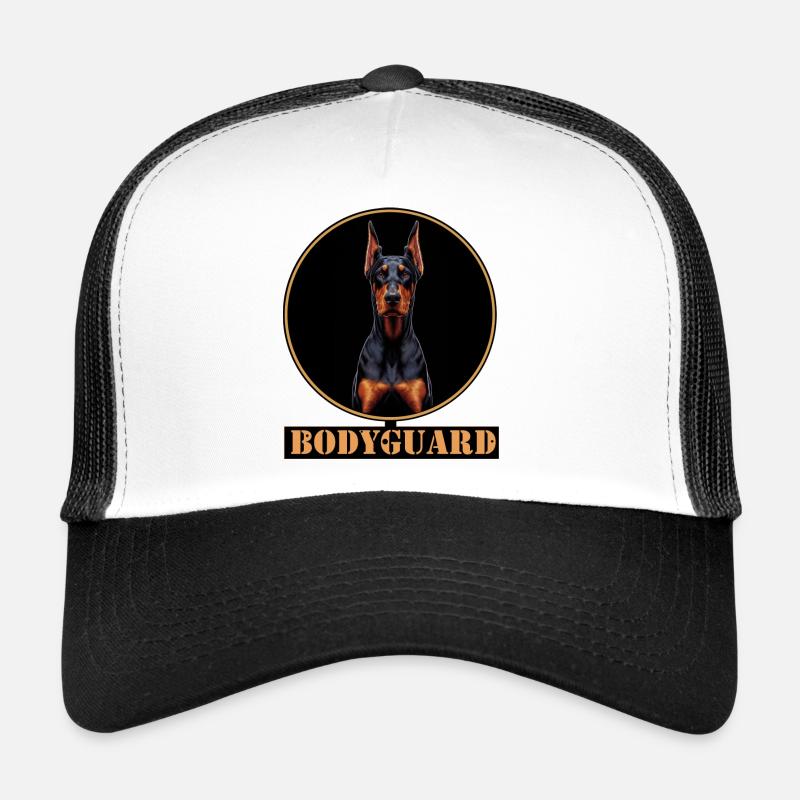 Garde du corps Doberman Circle Casquette trucker 