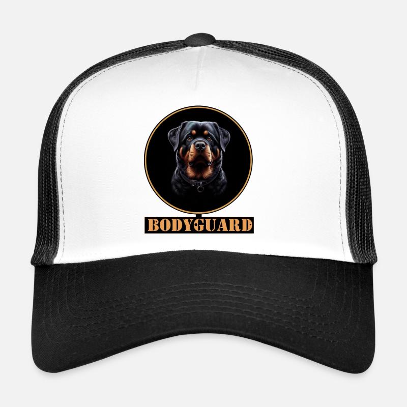 Bodyguard Rottweiler Ringdesign Trucker Cap