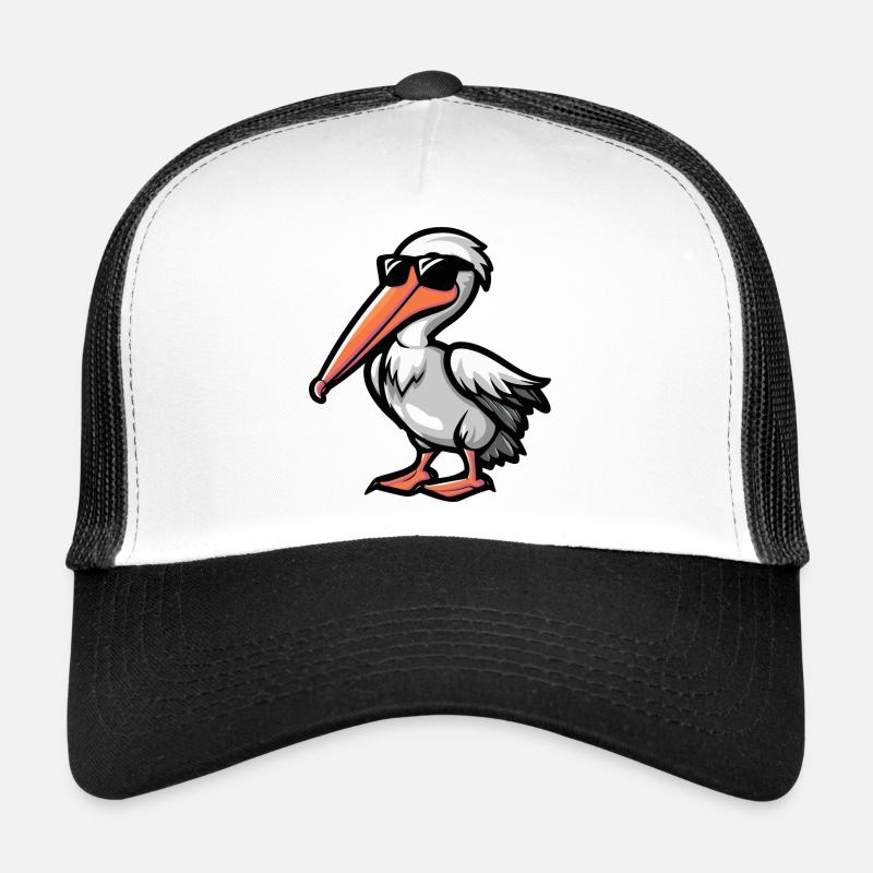 Pelican Bird Comic Cool Trucker Cap