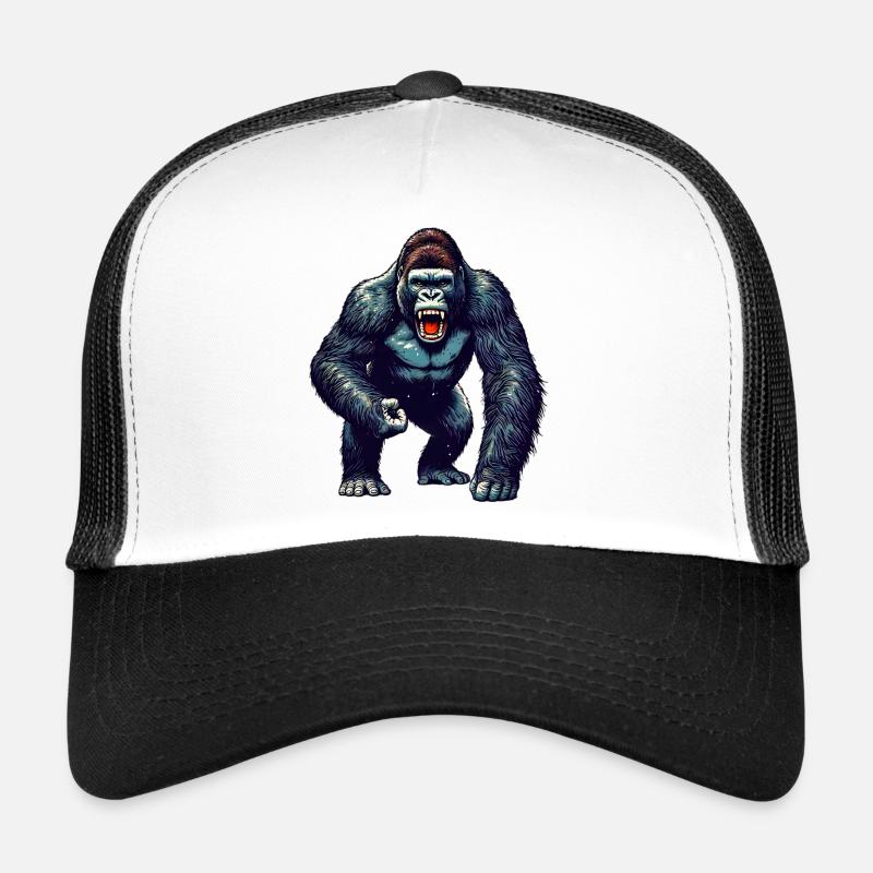 Gorilla - Trucker Cap - Weiß/Schwarz