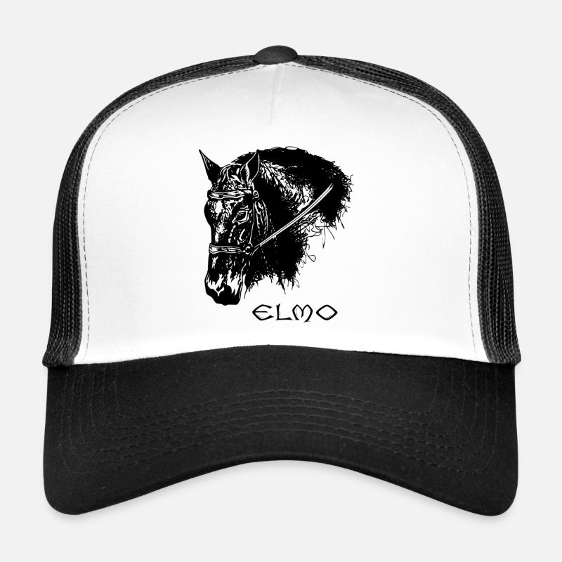 Elmo - Trucker Cap - white/black