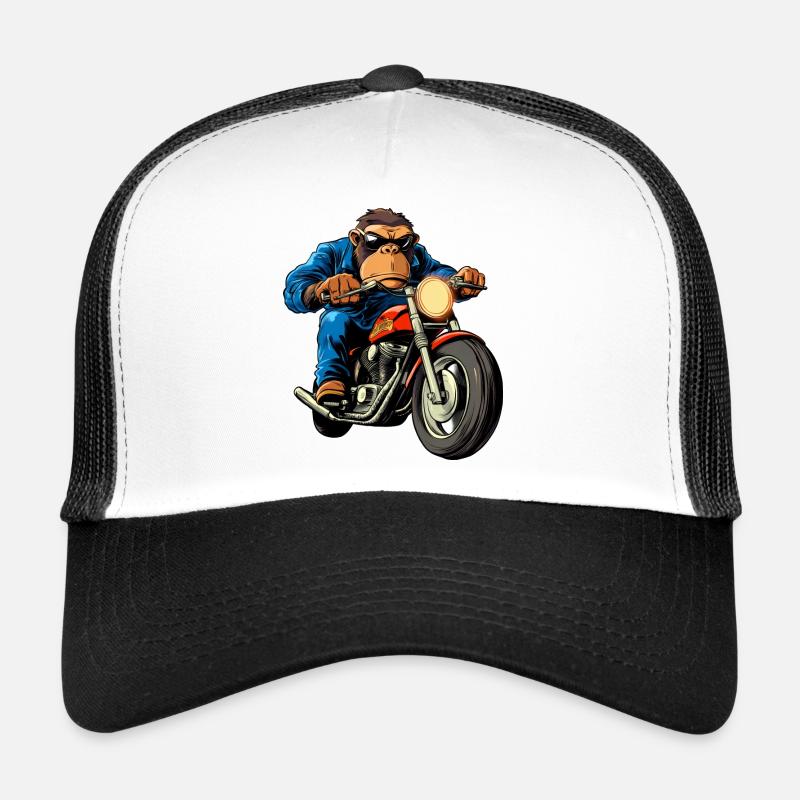 Motard Singe Casquette trucker 