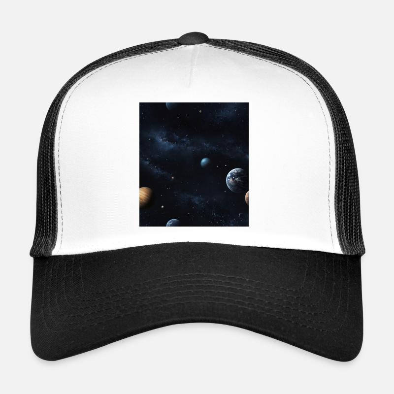 Planets in space Trucker Cap