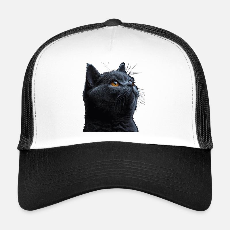 Die charmante Britisch Kurzhaar - Trucker Cap - Weiß/Schwarz