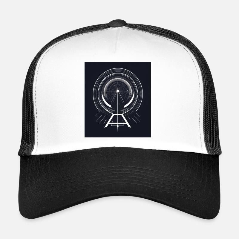 Abstract Geometric GraphicsAbstract Graph Trucker Cap