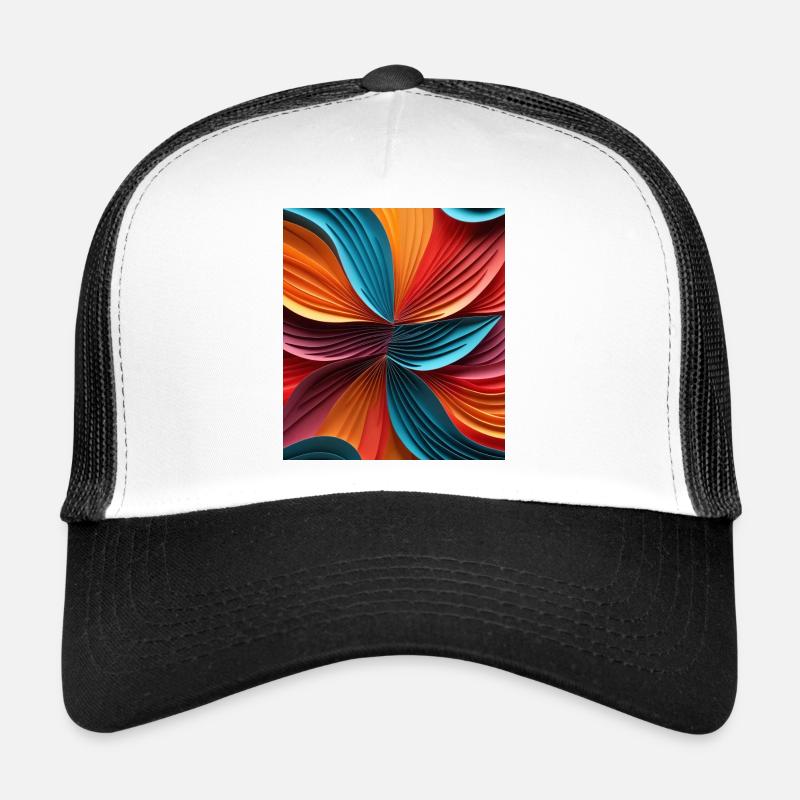 Papier abstrait coloréAbstrait coloré avec Casquette trucker 
