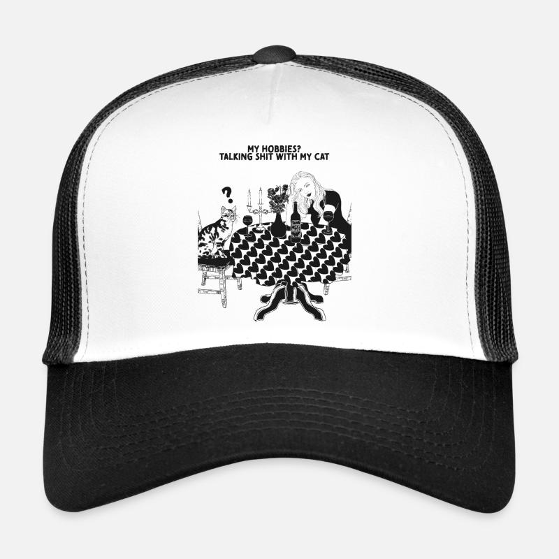 MES HOBBIES ? PARLER DE MERDE AVEC MON CHAT Casquette trucker 